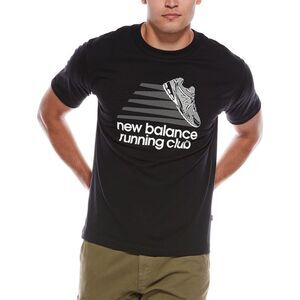 New Balance Mens  Graphic T-Shirt, Black